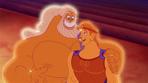 Hercules and his father, Zeus. | Disney collage, Disney hercules, Disney dudes