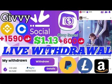 Live Withraw Proof Givvy Social App Givvy Social App