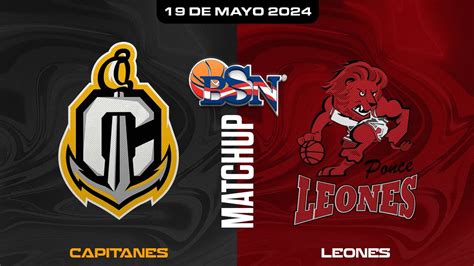 Capitanes De Arecibo Vs Leones De Ponce Bsn Youtube