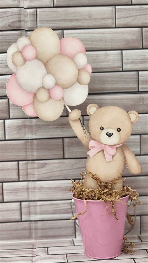 Teddy Bear Centerpiece Boho Theme Centerpiece Balloon Etsy