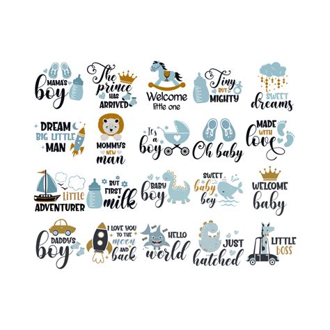 Baby Boy SVG Bundle, Baby svg, Boy SVG, Newborn boy svg, Wel - Inspire ...