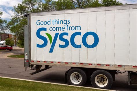 Sysco Food Distribution Truck and Trademark Logo Editorial Stock Photo ...