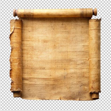 Old Paper Scroll Ancient Papyrus Premium Ai Generated Psd