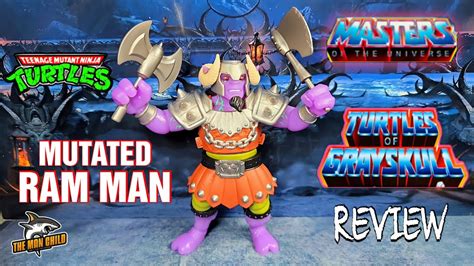 Motu Origins Turtles Of Grayskull Mutated Ram Man Figure Review With