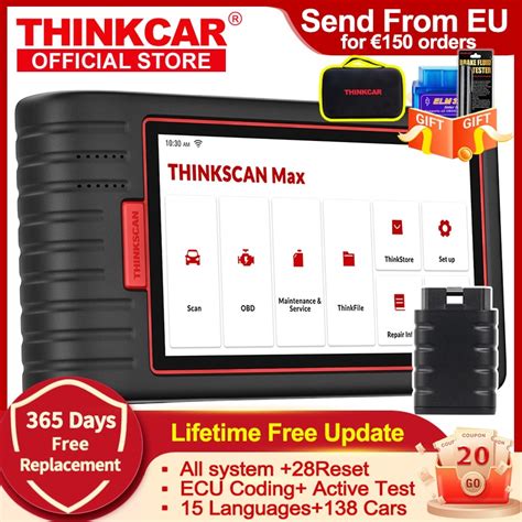 Jual Thinkcar Thinkscan Max OBD2 Scanner Professional Full System OBD2