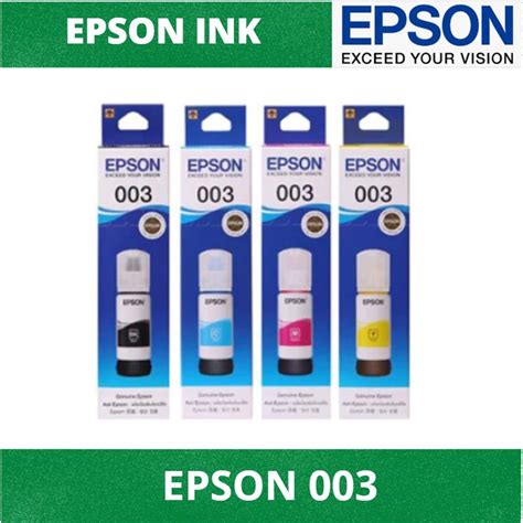 Epson Original Ink Bottle Black Cyan Magenta Yellow For L L