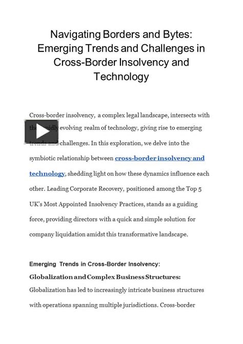 Ppt Navigating Borders And Bytes Emerging Trends And Challenges In