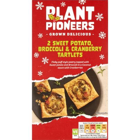 Sainsbury S Plant Pioneers Sweet Potato Broccoli Cranberry Tartlets