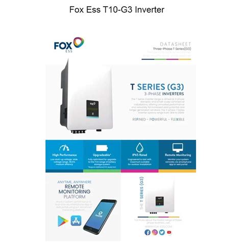 Three Fox Ess T10 G3 Inverter 600 V At Best Price In Chennai ID