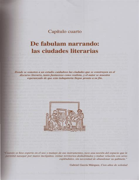 De Fabulam Narrando Las Ciudades Literarias