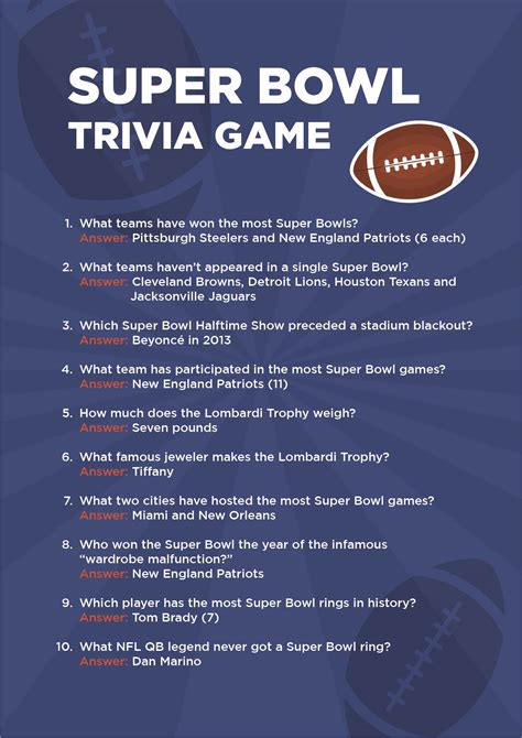 NFL Trivia Questions And Answers 10 Free PDF Printables Printablee