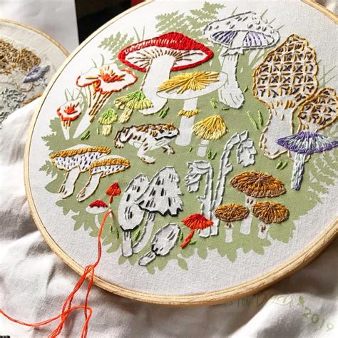 18+ mushroom embroidery patterns - Swoodson Says