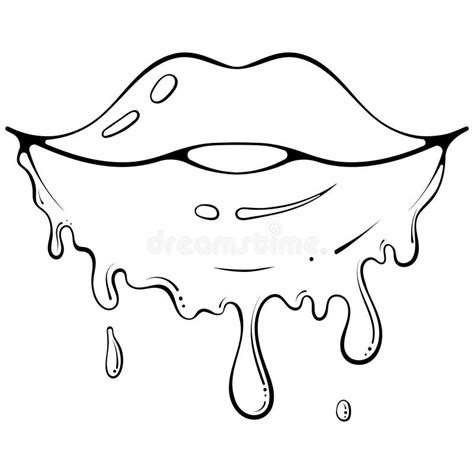 Dripping Lips Stock Illustrations 431 Dripping Lips Stock