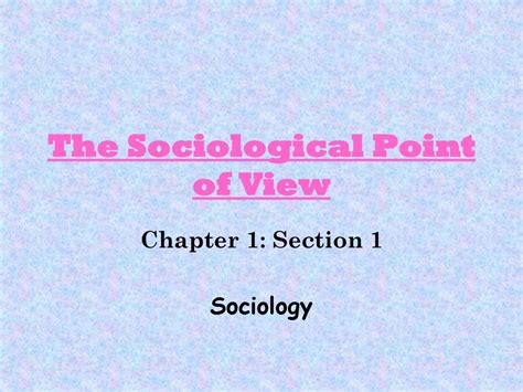 Sociology Ppt Download