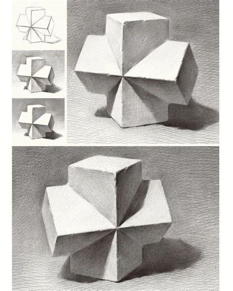 Academic Drawing Study Shading Study On Simple Forms Shading