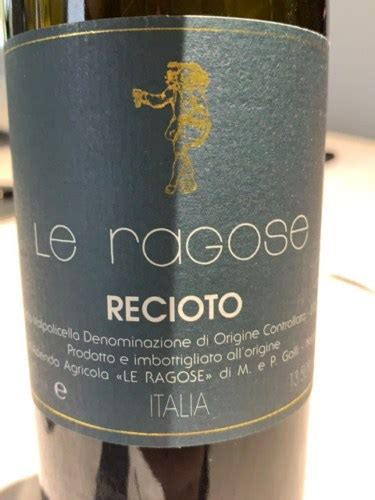 Le Ragose Recioto Della Valpolicella Amarone Vivino US