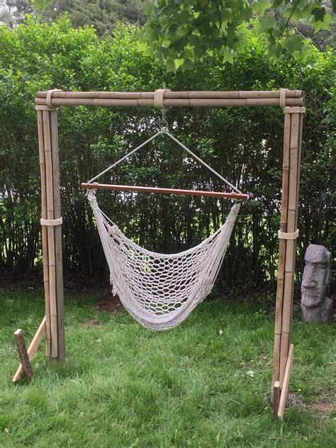 Hammock chair stand and bamboo. | Hammock tent, Indoor hammock, Hammock ...