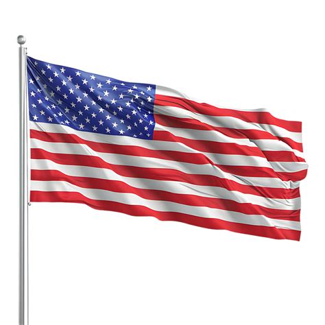 Waving USA Flag on Transparent Background 46400428 PNG