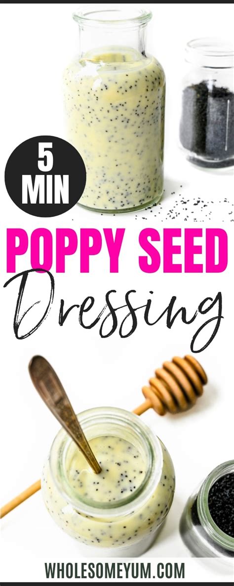 Poppy Seed Dressing Recipe 5 Minutes Wholesome Yum