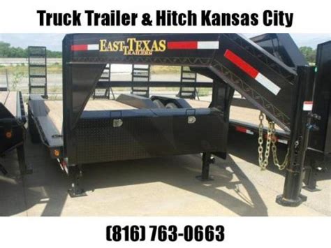 Gooseneck Car Hauler Equipment Trailer 102 X 20 Combo Ramps 14000 GV ...