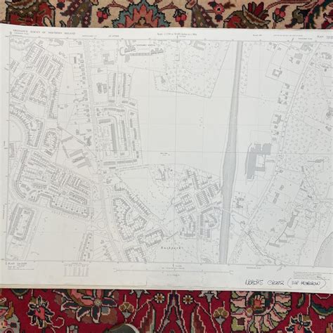 Vintage Ordnance Survey Map Of Newtownabbey Doagh Shore Road On The Square Emporium