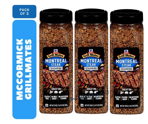 Mccormick Grill Mates Montreal Steak Seasoning 822g Pack Of 3