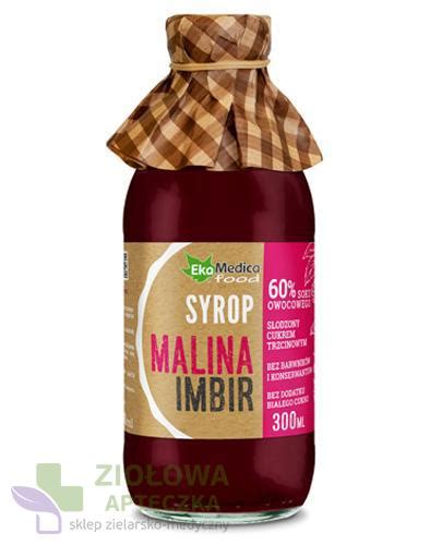 Syrop 60 Malina imbir 300ml EKAMEDICA KOD 5907222283790 Ziołowa