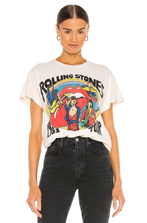 Madeworn The Rolling Stones Tee In White Revolve