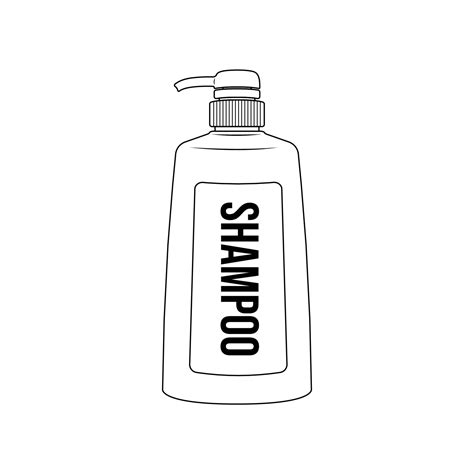 Shampoo Bottle Clipart Black And White