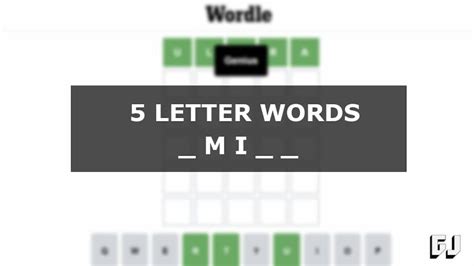 5 Letter Words With MI In The Middle Wordle Guides Gamer Journalist