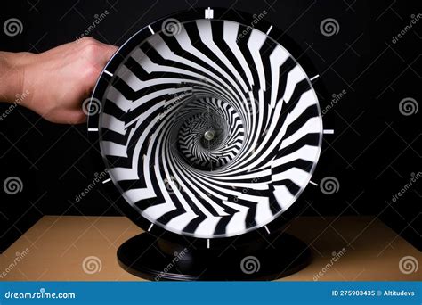 Optical Illusion of Spinning Clock, with the Hands Frozen in Place Stock Illustration ...