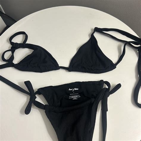 Black Bikini From Pacsun Worn Depop