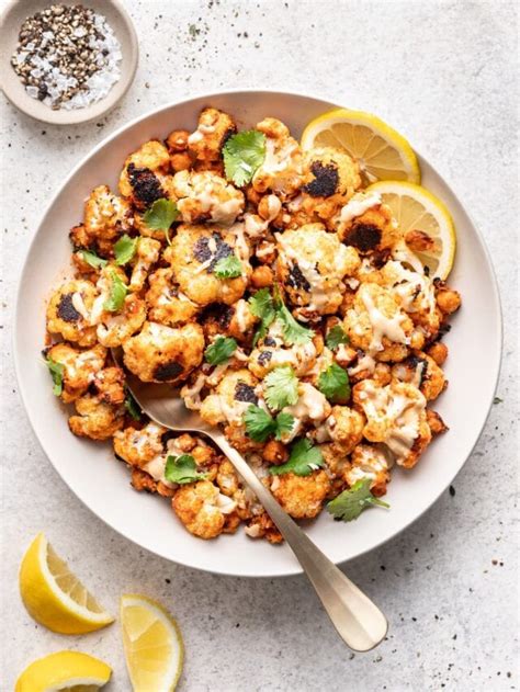 Roasted Cauliflower Salad With Chickpeas Well Seasoned Studio