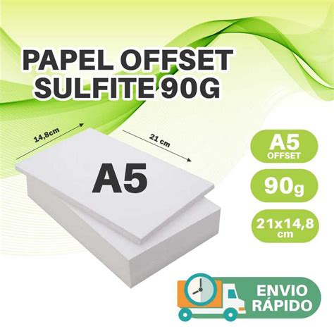 Papel Offset Branco A5 90g Sulfite 1000 Folhas Escorrega o Preço