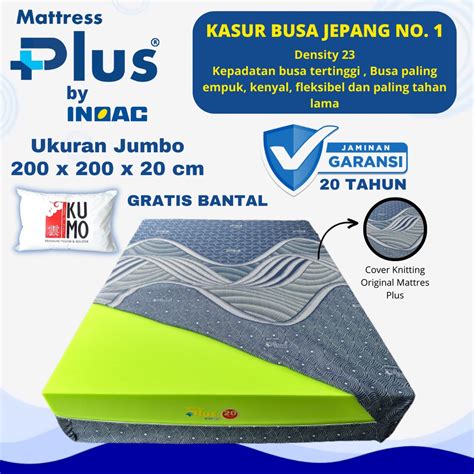 Jual 200x200x20 Kasur Busa INOAC Mattress Plus Ukuran JUMBO Tebal 20