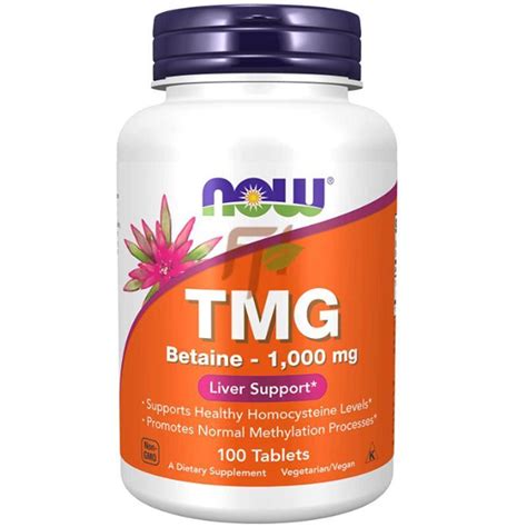 NOW TMG [Betaine Anhydrous] (1000 мг × 100 табл) купить в Москве | FitHerb