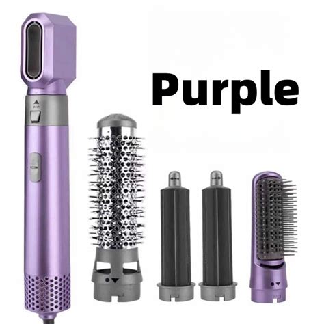 Hottest 5 In 1 Multifunctional Hot Air Comb Set Quick Drying Combing Curling Straightening