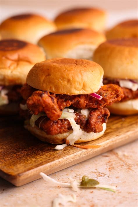 The Best Nashville Hot Chicken Sliders BAKE WITH ZOHA