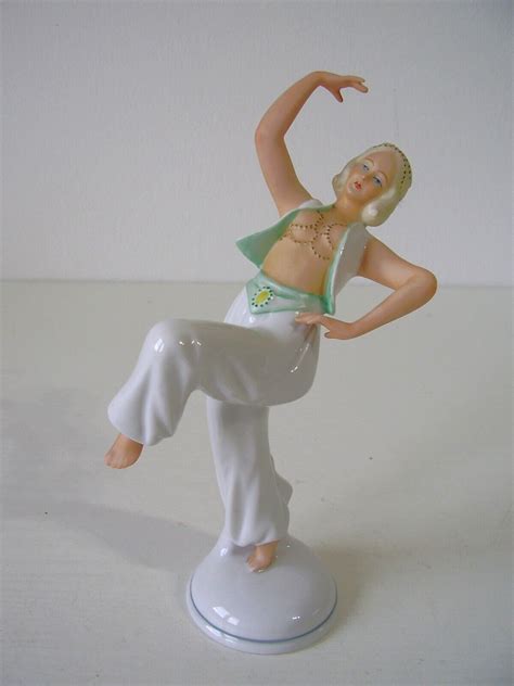 Antike Porzellanfigur T Nzerin Schaubach Kunst Ebay