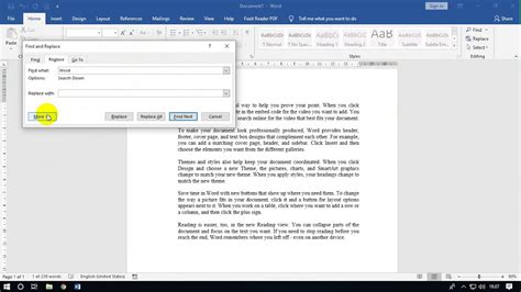 Cara Menggunakan Fitur Find N Replace Di Ms Word Youtube