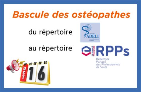 Octobre Bascule Des Ost Opathes D Adeli Vers Le R Pertoire