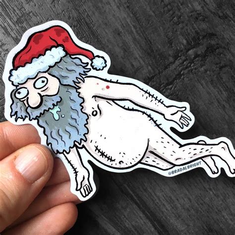 Naked Santa Etsy