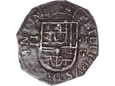 1556 1598 Spain Philip II Silver Two Reales EF Rare Coins Melbourne