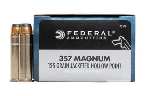 Shop Federal 357 Magnum 125 Gr JHP Personal Defense 20 Box For Sale