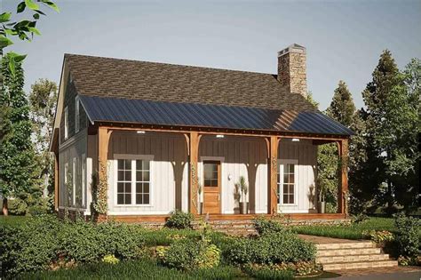 Bedroom Country Style Two Story Bungalow Home With Sleeping Loft