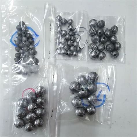 BATU LADUNG SINKER ROUND SHAPE 1 4 1 2 1 2 3 4 5 6 Shopee