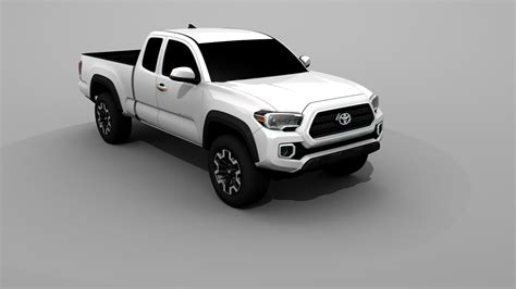 Toyota Tacoma 2017 Modelo 3d 15 3ds C4d Dae Fbx Obj Stl Wrl Free3d