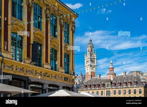 Urban landscape, architecture in the city of Lille, northern France ...