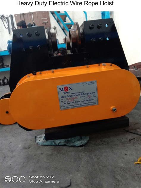 Industrail Heavy Duty Electric Wire Rope Hoist 415 Capacity 10 Ton