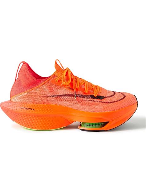 Nike Air Zoom Alphafly Next 2 Atomknit Running Sneakers In Orange For